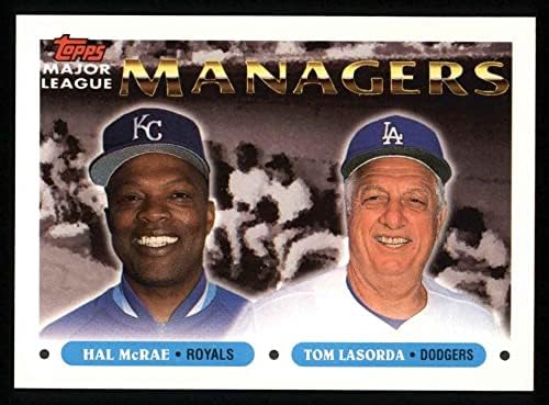 1993 TOPPS 507 menadžeri Hal Mcrae / Tommy Lasorda Kansas City Royals / Dodgers NM / MT Royals / Dodgers