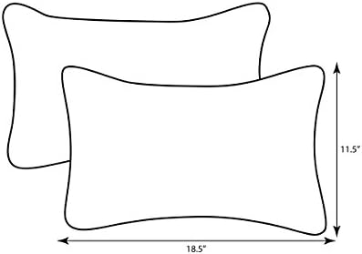 Jastuk savršen vanjski / zatvoreni novi geo crni / bijeli lumbalni jastuci, 2 brojanja