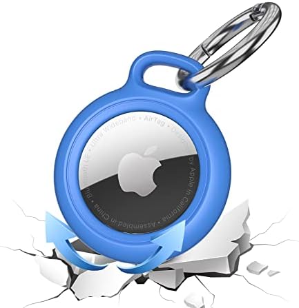 Szjcltd [2 Pack] Airtag privjesak za ključeve za Apple Airtag, Hard PC Shockproof Airtag slučaj sa privjeskom za ključeve& Anti-izgubljeni
