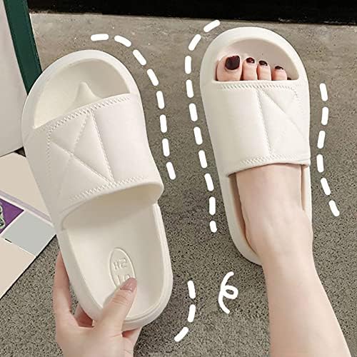 Duowei Sliper cipele za žene s lukom podržavaju žensko ljeto debele paketne u zatvorenim ženskim papučama za žene sa hvataljkama sa