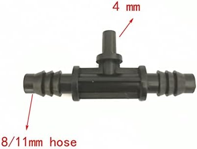 Vieue Vrtni vrtni sistem za navodnjavanje 10 komada vrtnog kapalja navodnjavanje sivih mlaznica 8/11 mm Povezano na 4/7 mm Tee, mlaznica