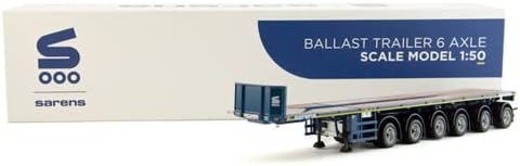 SARENS za Noteboom 6-osovina Balast Trailer Sarens 1/50 Diecast Truck unaprijed izgrađen Model
