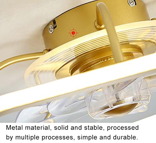 Wlbhwl Modern 42W stropni ventilator sa lampicama zatamnjena LED stropna svjetiljka sa ventilatorom s daljinskim upravljačem, 6-stupanj