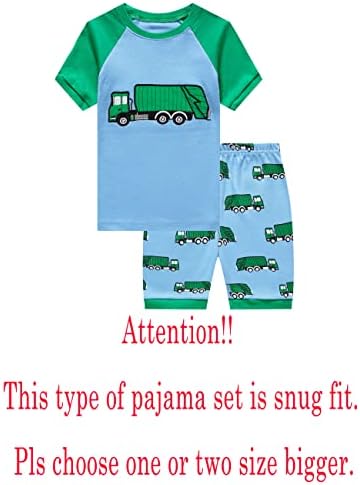 Kikizye Boys morski pas kratki rukav pidžami dječji ljetni PJS veličine 5