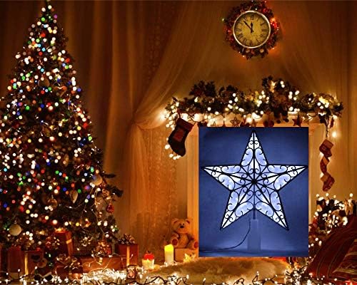 Gao Hui 9inch plastična božićna stabla zvijezda sa LED svjetlom za ukras za božićno drvo