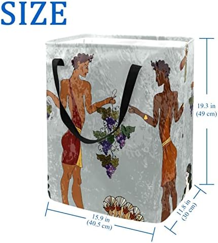 Ancient Greece Culture Frescos Print sklopiva korpa za veš, 60L vodootporne korpe za veš kante za veš igračke skladište za spavaonicu