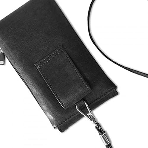 Japanski hiragana karakter ha telefon novčanik novčanik viseći mobilni torbica crni džep