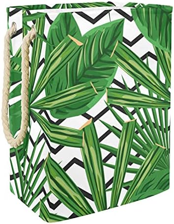 Inhomer zelena biljka velika korpa za veš vodootporna sklopiva korpa za veš za Organizator igračaka za odeću, kućni dekor za spavaću
