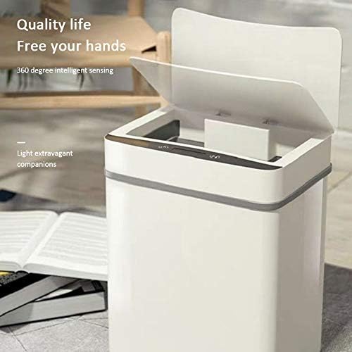 Cujux 12L pametno smeće može automatski indukcijski senzor kretanja dustbin kućna kuhinja kupaonica otpad za smeće bin bijelo