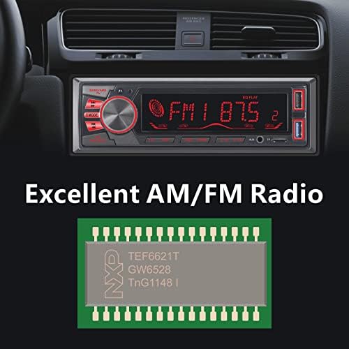 LxKlsz Car Stereo Bluetooth Jednokrevetna DIN sa aplikacijom Kontrola MP3 player podržava hands-free pozive / FM / AM / TF / AUX-IN