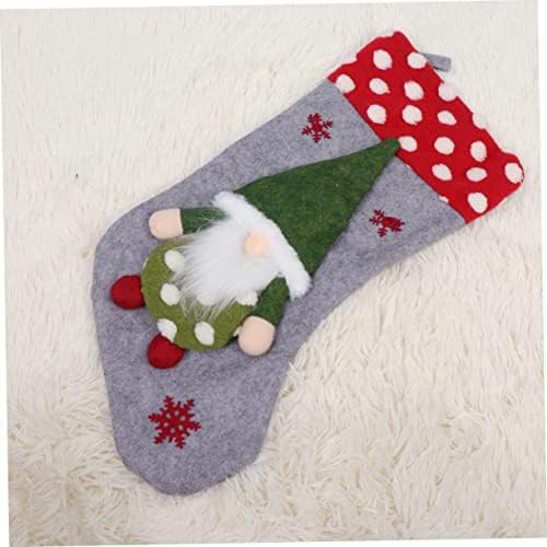 Holibanna bez lica Božićne čarape Xmas Dekoracija stabla Viseće kapljeći čarape Časnom bombone Hanging Santa Claus Funny Božić viseći