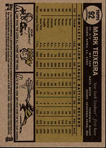 Heritage Enpps 2010 92a Mark Teixeira New York Yankees Var MLB bejzbol kartica NM-MT