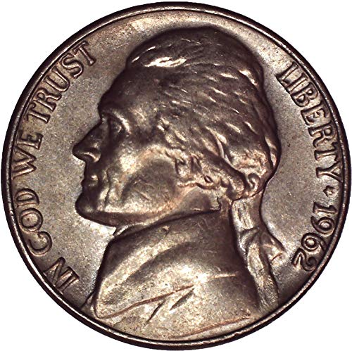 1962. Jefferson Nickel 5c sjajan