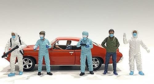 Američka Diorama Hazmat posada-slika VI, Bijela figurica u skali 76372-1/24-dodatak Diorama