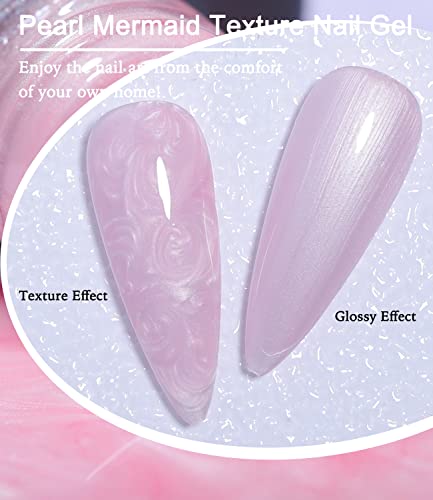 COSMOO Pearl Gel lak za nokte, gel za crtanje ljuske gel za sirenu gel za nokte Texture Thread Gel za nokte sa Shimmer Shiny Glossy