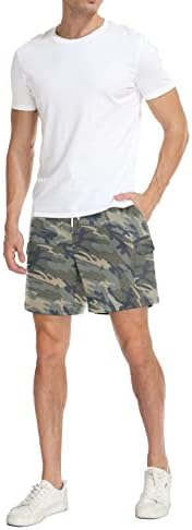 Nitagut muški kratke hlače Ležerna modna maramica Elastična struka Ljetna plaža Kratka klasična vježba kratka sa džepovima