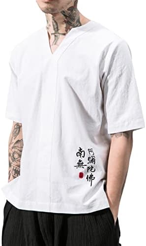 Hlače harem hlače retro posteljina vez majica Theee vrhovi zen tea kung fu uniforme set