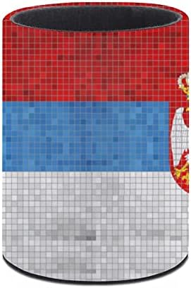 Zastava Srbije štampani držač olovke šolja za olovke za stoni Organizator četkica za šminkanje šolja za kućnu učionicu