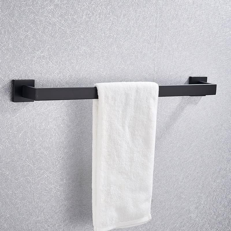 N / A Nehrđajući čelik Black ručnik bar Kupaonica Skladište zadebljani ručnik