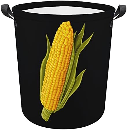 Žuta korpa za veš za kukuruz torba za veš kanta za pranje torba za skladištenje sklopiva visoka sa ručkama