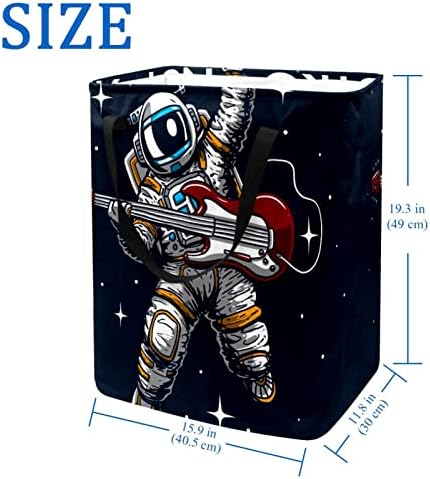 Funny Astronaut Space Cartoon Print sklopiva korpa za veš, 60L vodootporne korpe za veš kante za veš igračke skladište za spavaonicu
