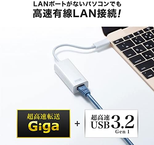 Sanwa opskrbljuje USB-C VLAN2WN USB 3.2 Tip C do LAN adaptera
