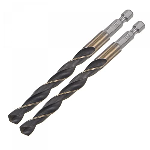 uxcell 2 kom High Speed Steel hex Shank Twist burgija, 8.5 mm Prečnik bušenja sa 1/4 Inch Hex Shank 117mm dužine