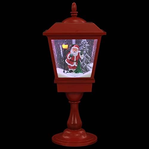 Božićna svjetla na otvorenom, ukrasi božićne zabave, dekoracija za odmor, božićna pijedestalna svjetiljka sa santa 25.2 LED 10.6 x