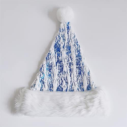 QTMY Blue Štancanje Božić Santa šešir za odrasle porodice Božić Nova godina Festival Party Dekoracije