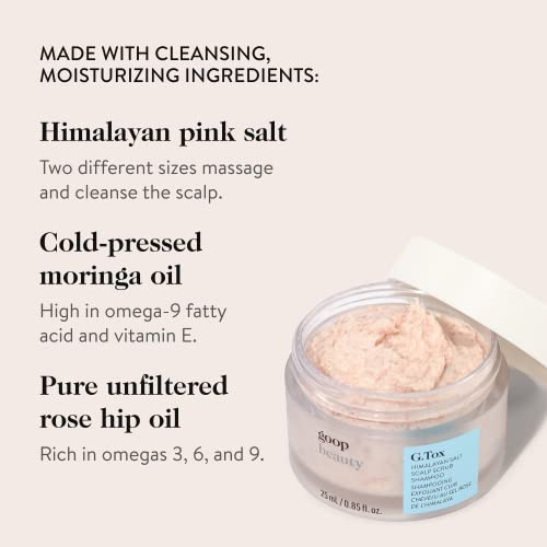Goop šampon za piling vlasišta od Himalajske soli / pročišćava i detoksikuje kosu i vlasište | miris ruzmarina, geranijuma, narandže