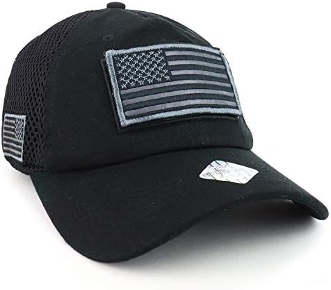 Trendy prodavnica odjeće koja se može ukloniti kukom i petljom za SAD zastavu Patch Air Mesh bejzbol kapa