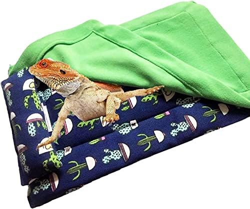 Reptile vreća za spavanje sa malim jastukom i ćebetom udoban krevet za reptil guštera Leoparda gekona bradatog zmaja