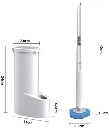 Zukeems toaletna četka za jednokratnu upotrebu toaletnog četkica sa WC školjkom čišćenja čišćenja kupaonica sa držačem