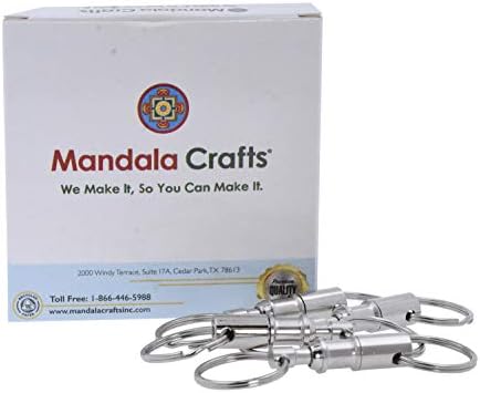 Brzo oslobađanje Privjesak za ključeve odvojive Split Key prstenovi Povucite odvojeni ključni konektor za obrt Mandala