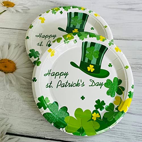 20pcs dnevne ploče Svetog Patrika za zabavu za zabavu u Svetom Patricku, irske tematske tablice za kolače, desert, užinu, voće