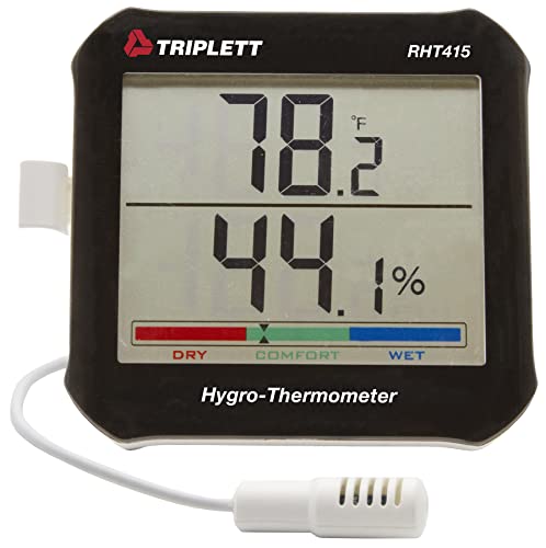 Triplett RHT415 Hygro-termometar sa daljinskom sondom sa sertifikatom o kalibraciji na NIST-temperatura, vlažnost sa nivoom komfora