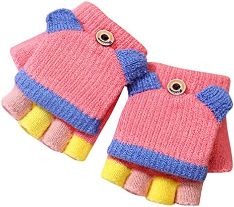 Crtane kabrioletne rukavice Top 2-15 rukavica Toddler Poklopac YRS sa mitten vunomnim pletenim klincima Kids Winter Rukavice