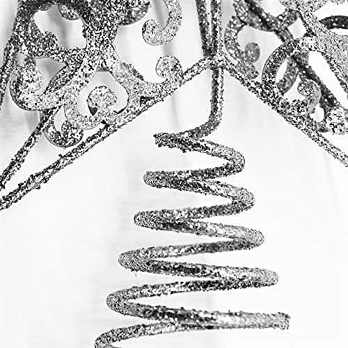 GFDFD Toppers božićnog drvca osjetljivi izdubljeni ukras od kovanog željeza zvezdarskih dekoracija Desktop ornament Festival za dovod