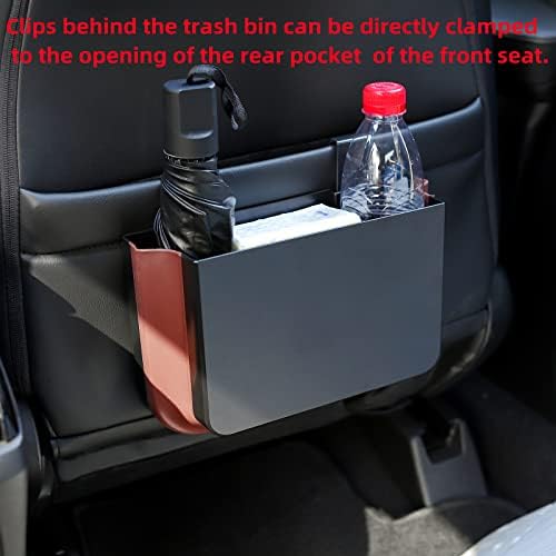 Ettonsun Car Buds Can Cut Car za smeće Kantu za smeće Bin Mini smeće za vrata vrata / leđa / prednje sjedalo / konzola, viseći unutrašnjost