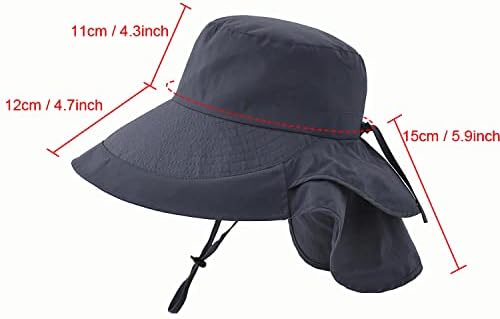 Huamulan ženski veliki rub sunčani šešir sa zaklonom vrata, muškarci brzo suho planinarenje ribolov safari hat upf 50+