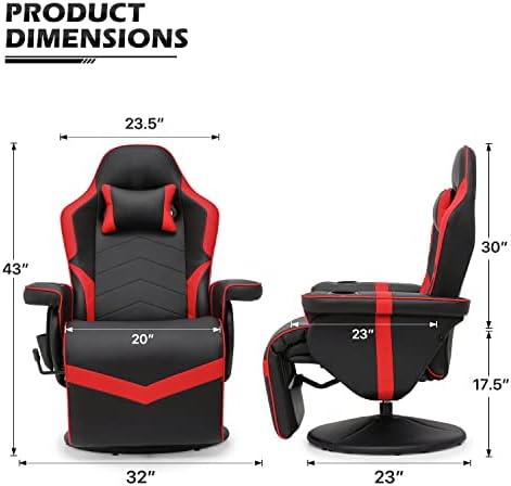 MoNiBloom masaža Gaming naslonjač stolica PU Koža ležeći Video Gaming kauč podesivi naslon dnevni boravak single Sofa sa zvučnicima