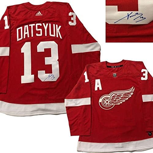 Pavel Datsyuk potpisan Detroit Crvena krila Red Adidas Pro Jersey - autogramirani NHL dresovi