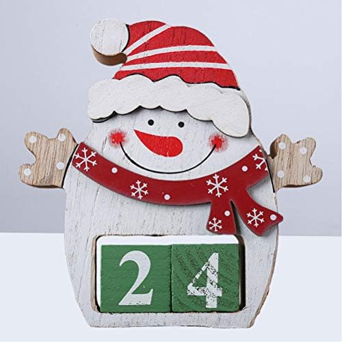 VALICLUD Creative Wood Božić Advent kalendari Božić snjegović u obliku dekoracije za dom Božić Ornament Creative