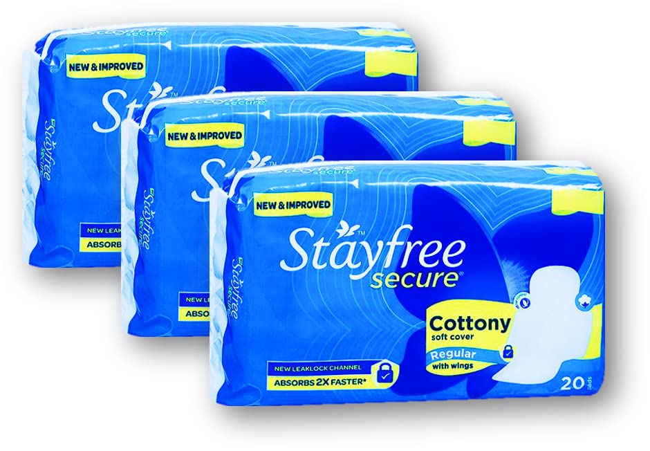 Stayfree Secure Cottony Wings 20N Unique