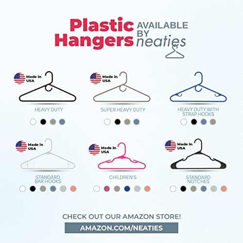 Veseci plastične vješalice sive standardne plastične vješalice za odjeću sa kukama | Viseća za teške kapute plastike, kvalitetan ormar