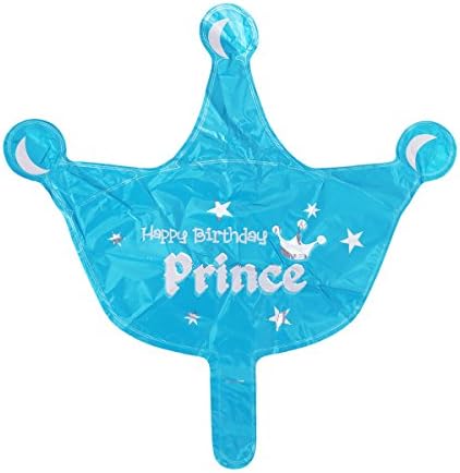 iEFiEL Broj 0-5 Jumbo balon od aluminijumske folije sa krunom princeze za dečiju rođendansku zabavu Baby Shower lučni dekor plavi