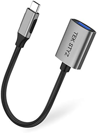 TEK STYZ USB-C USB 3.0 adapter kompatibilan je sa vašim TCL SOCL100BTBK OTG Type-C / PD muškim USB 3.0 ženskim pretvaračem.