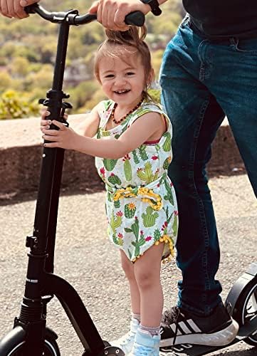 Unicomidea Baby Girl Rompers Bodysuit cvjetni bez rukava bez rukava Newborn Outfit Podesite glavu za glavu 0-24 mjeseca Toddler