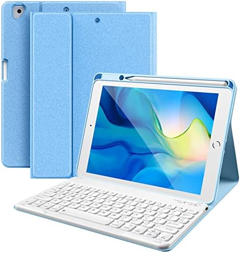Hamile za iPad 10.2 s tastaturom, iPad 9. / 8. / 7. generacija sa tastaturom 10,2 inča, bežična odvojiva tastatura na tastaturi sa