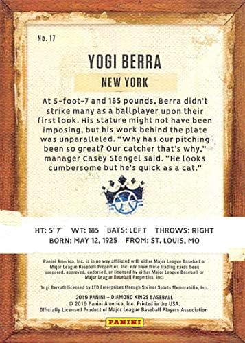 2019 Panini Diamond Kings 17 Yogi Berra New York Yankees Baseball Card